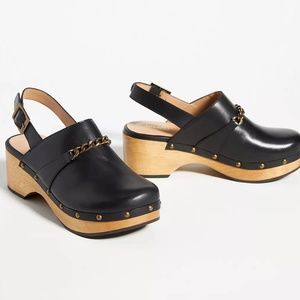 Silent D Georgia Slingback heeled clogs. Brand new!